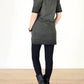 Tough Luv - Cotton Short Sleeve Cowl Neck Tunic Top