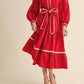 Jodifl - Peppermint Kiss Long Sleeve Dress