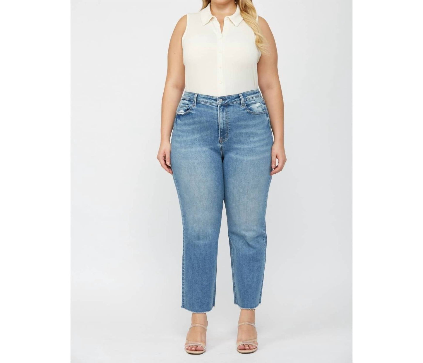 Mica Denim - Super High Rise Straight Leg (plus Size )