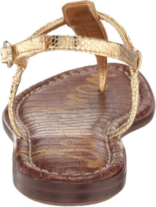 Sam Edelman - Women's Gigi Embossed Wide Flats Sandals