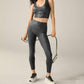 Beyond Yoga - Heather Rib Shine Glow On Cropped Tank