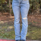 Judy Blue - Mid Rise Destroy & Released Hem Bootcut Denim Jean