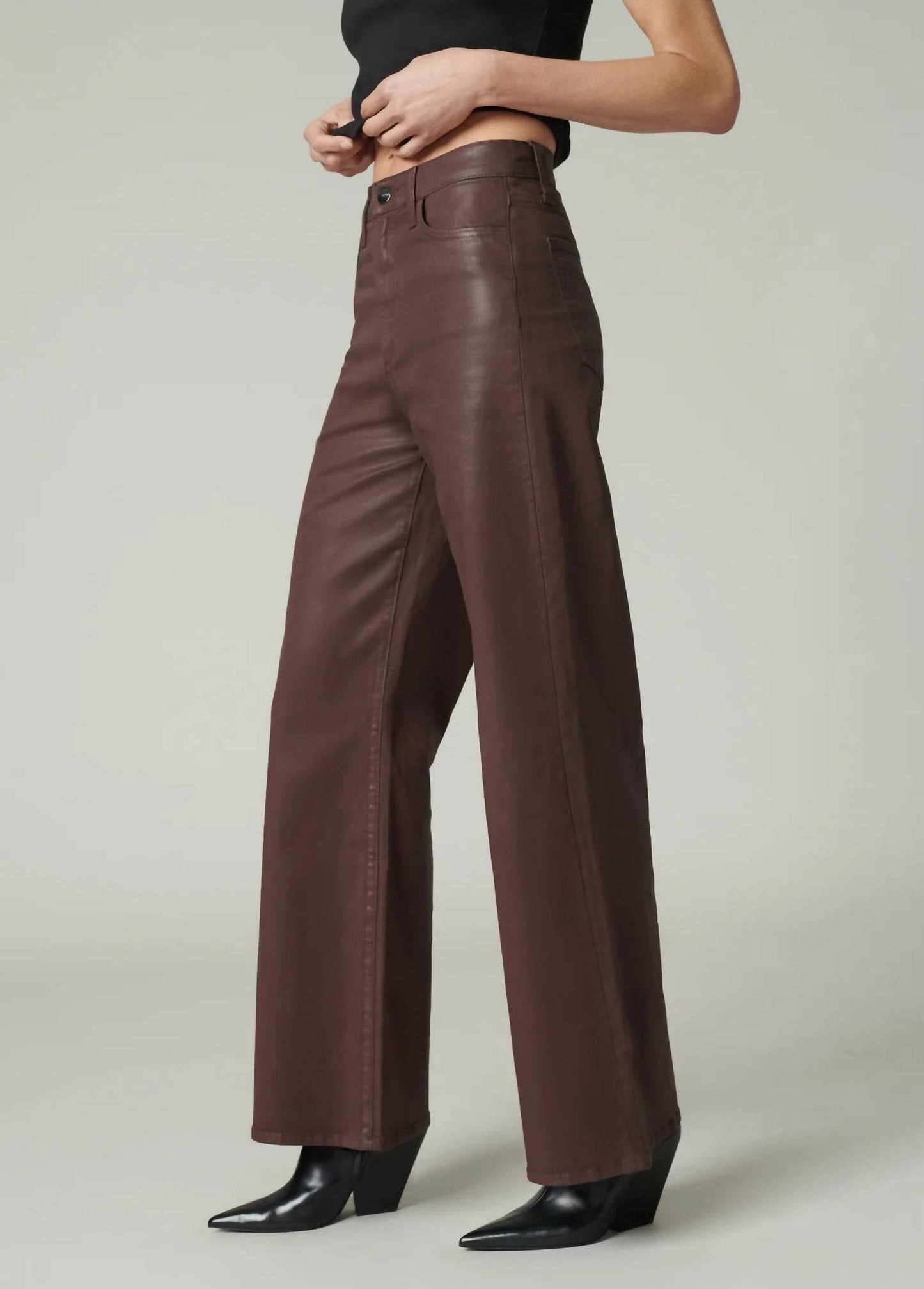 Joe'S Jeans - Mia Wide Leg Coated Jean - Petite