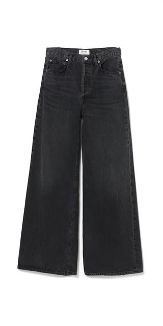 Agolde - Women's Dame High Rise Wide Leg Jeans No Cuff