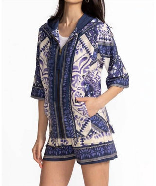 Johnny Was - DOLMAN SHORT SLEEVE HOODIE