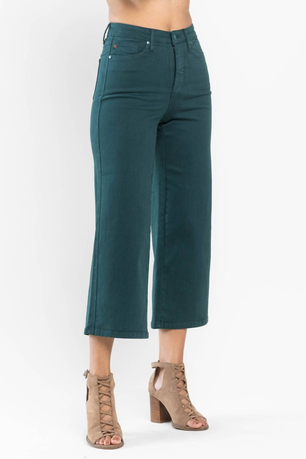 Judy Blue - High Waist Tummy Control Wide Leg Pants