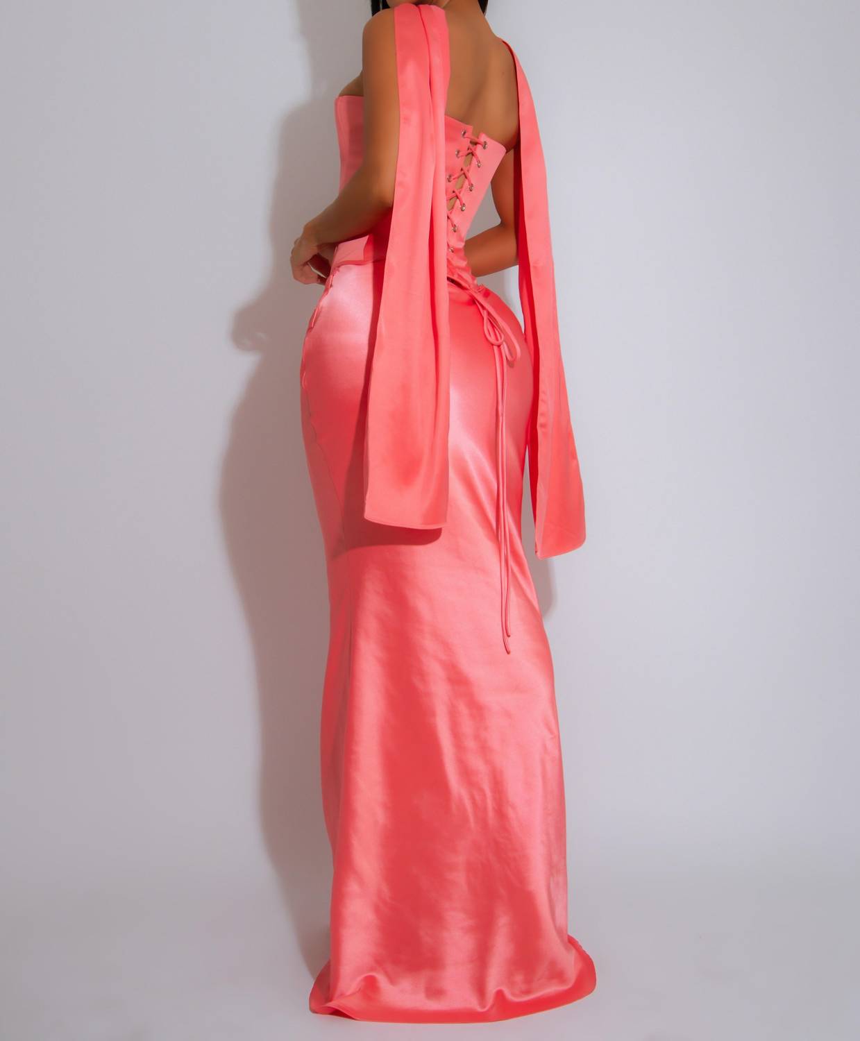 Diva - Love And Affection Heart Corset Satin Skirt Set