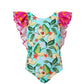 Lia Sahara - Girl's Ruffled One Piece Swimsuit
