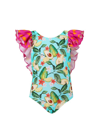 Lia Sahara - Girl's Ruffled One Piece Swimsuit