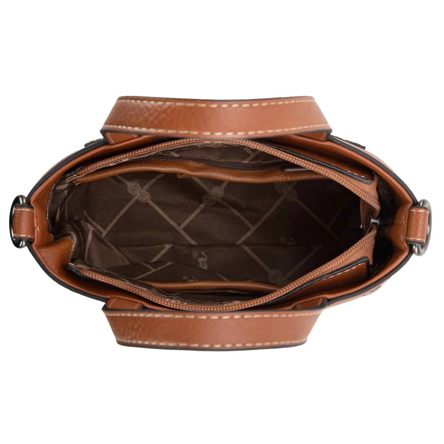 Montana West - Women's Wrangler Canvas Stitch Crossbody Tote