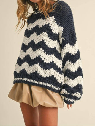 Klesis - Striped Chunky Knit Sweater