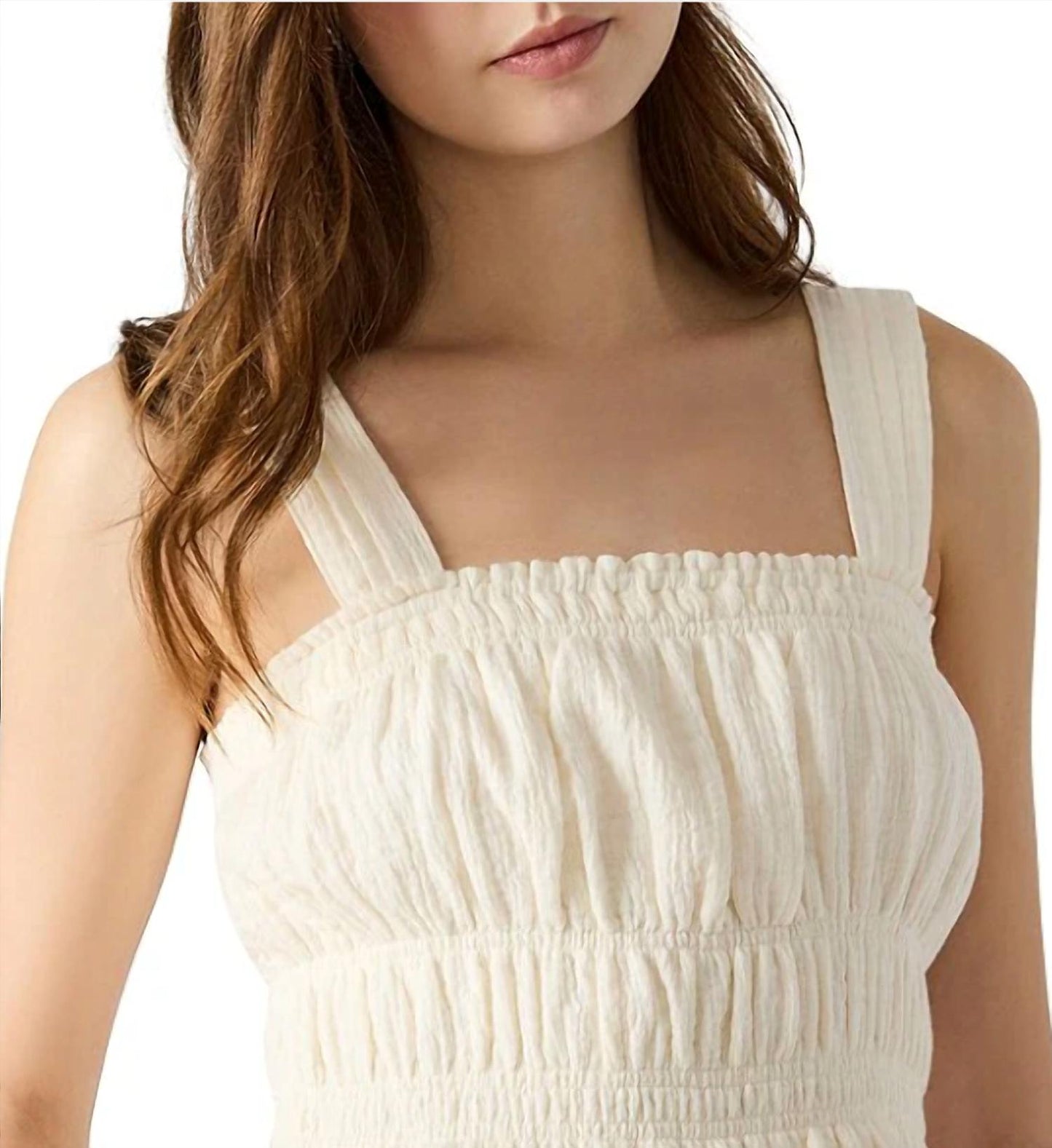 Steve Madden - Gabrielle Smocked Peplum Top