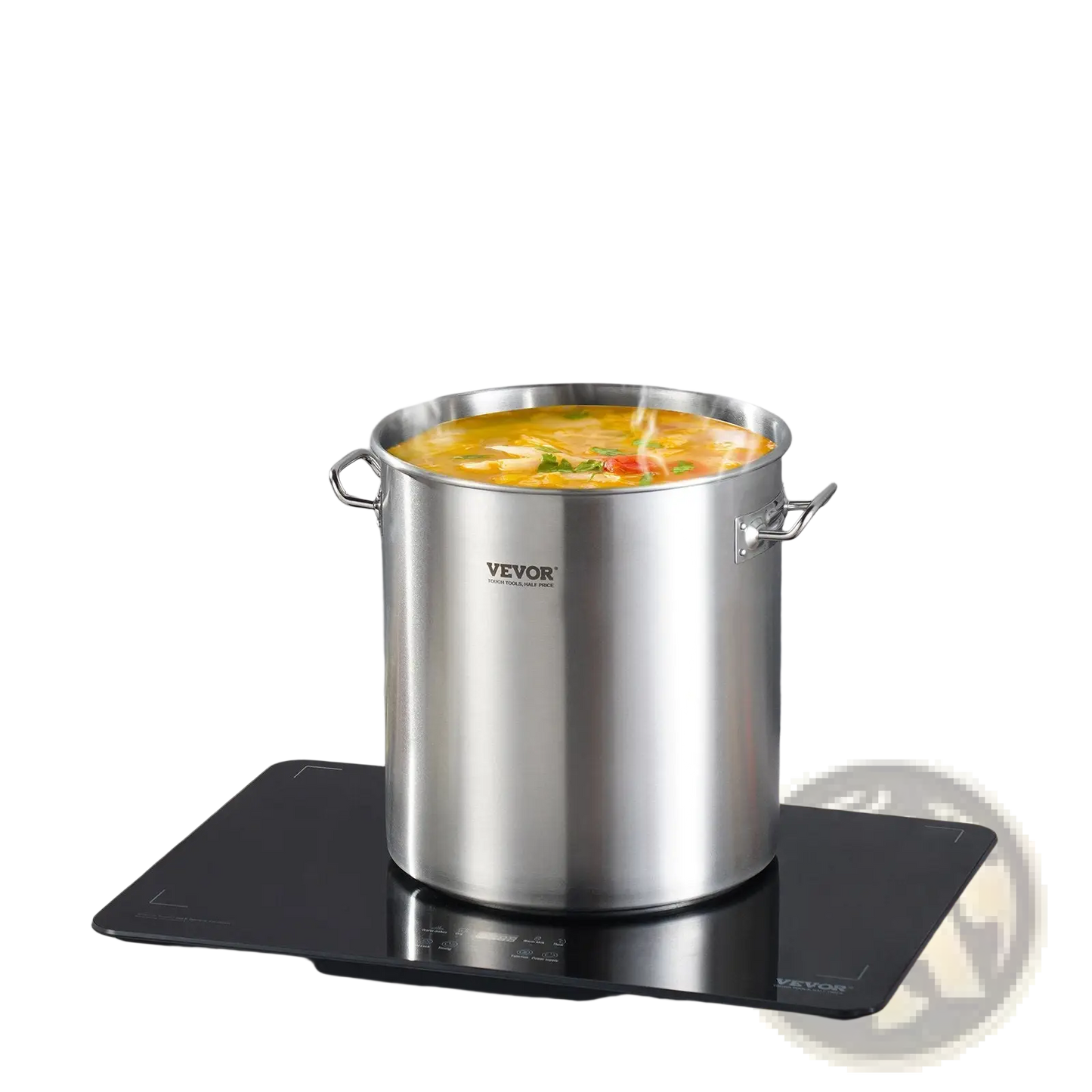 53qt Stainless Steel Stockpot with Lid and Handles