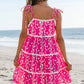 Aapparella - Floral Print Trim Dress