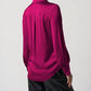 Joseph Ribkoff - Notched Collar Satin Blouse