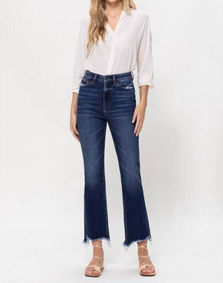 Vervet By Flying Monkey - High Rise Distressed Hem Kick Flare Jeans