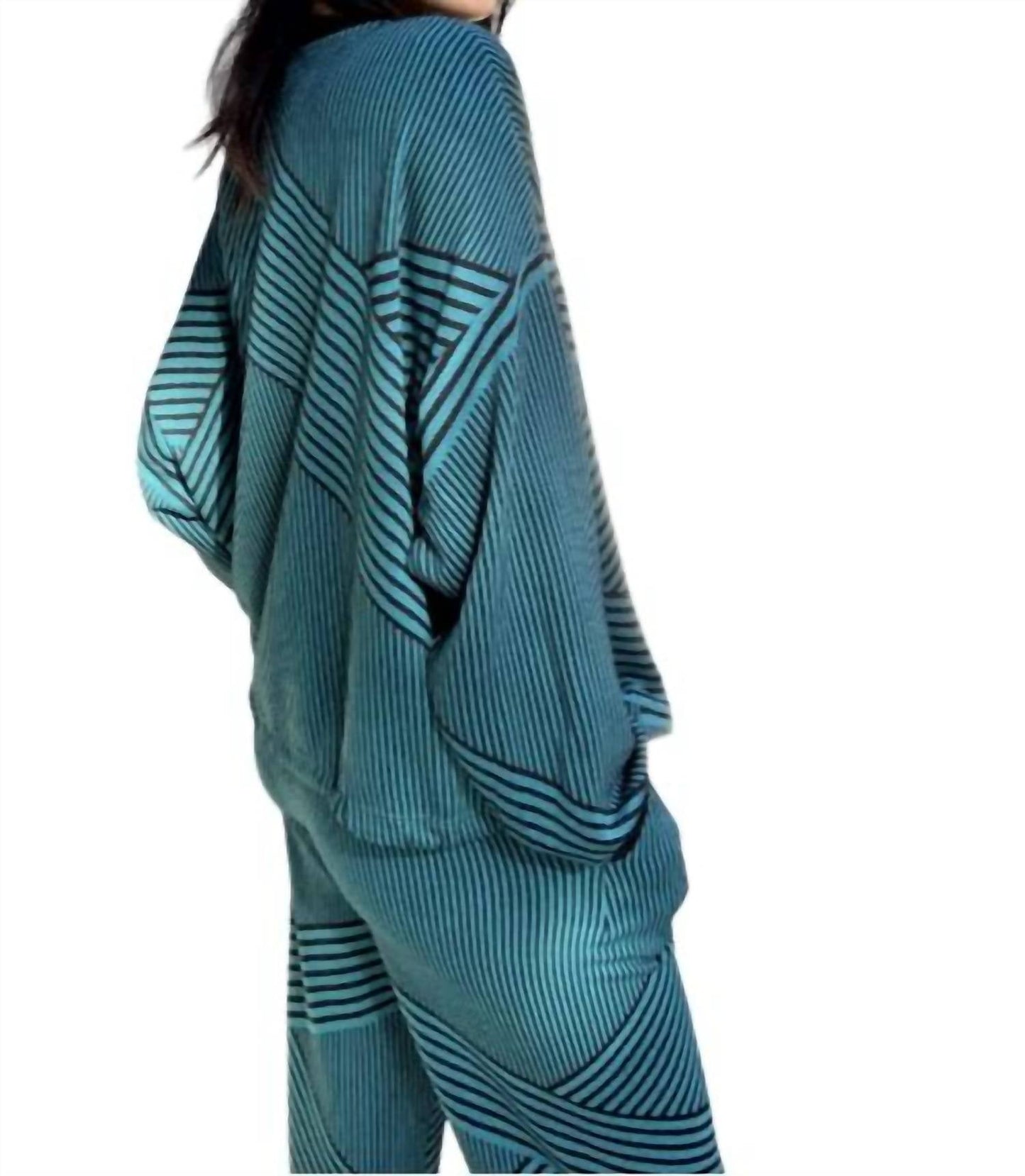 Eva Franco - Stripe Brit Wit Sweatshirt Top