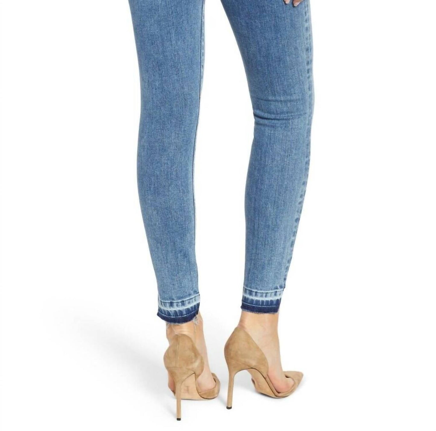 7 For All Mankind - The Ankle Super Skinny Step Raw Hem Denim Jeans