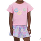 Azarhia - Girls' Smiley Face Puffy Boxy Tee