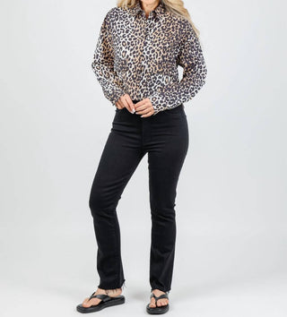 Oui - Women's Crop Blouse