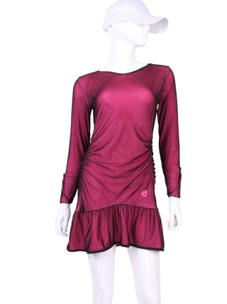 Love Love Tennis - Long Sleeve Vee Monroe Dress