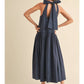 Miou Muse - Sleeveless Dress With Tie Back