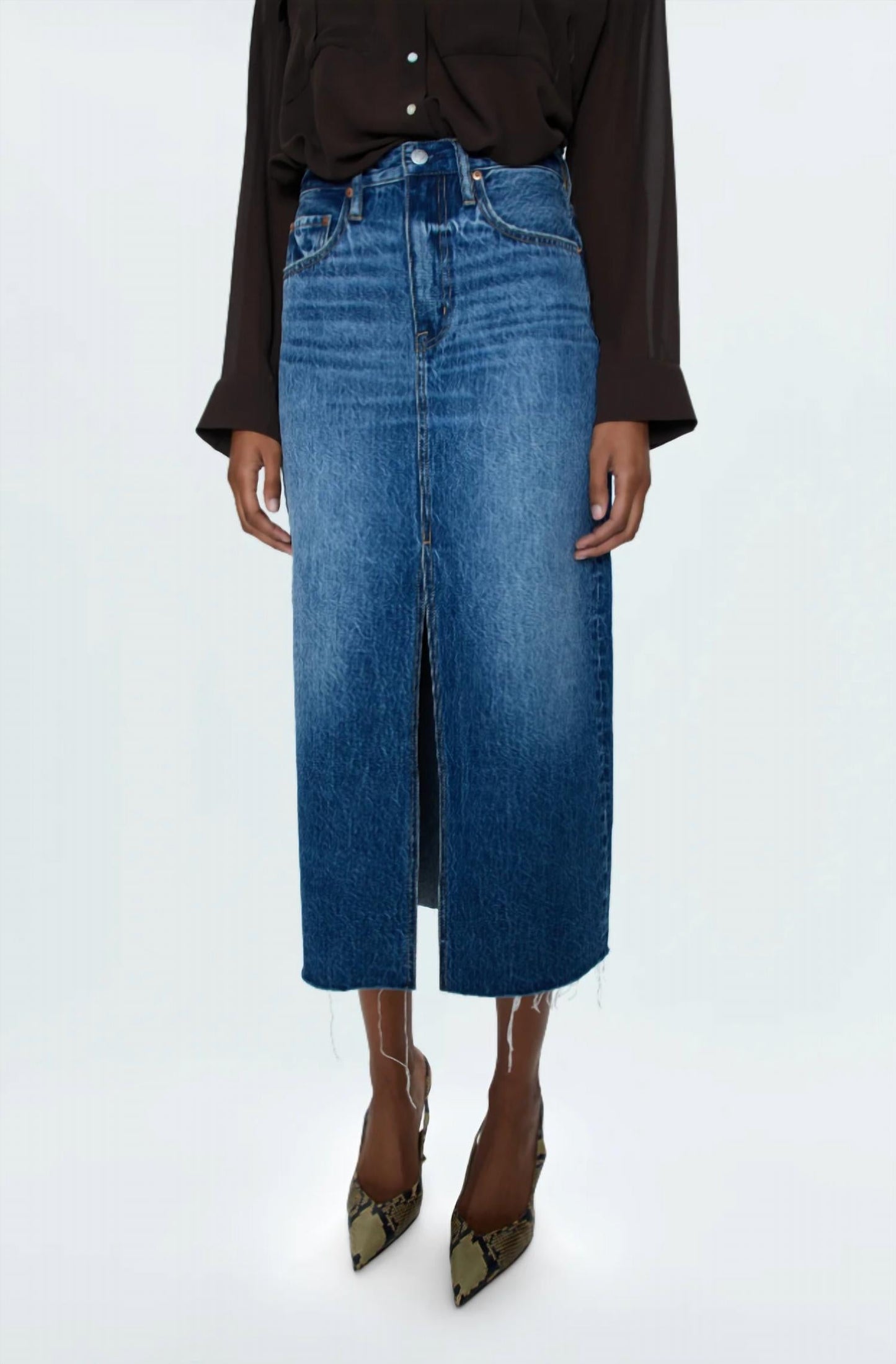Pistola - Alice Denim Midi Skirt