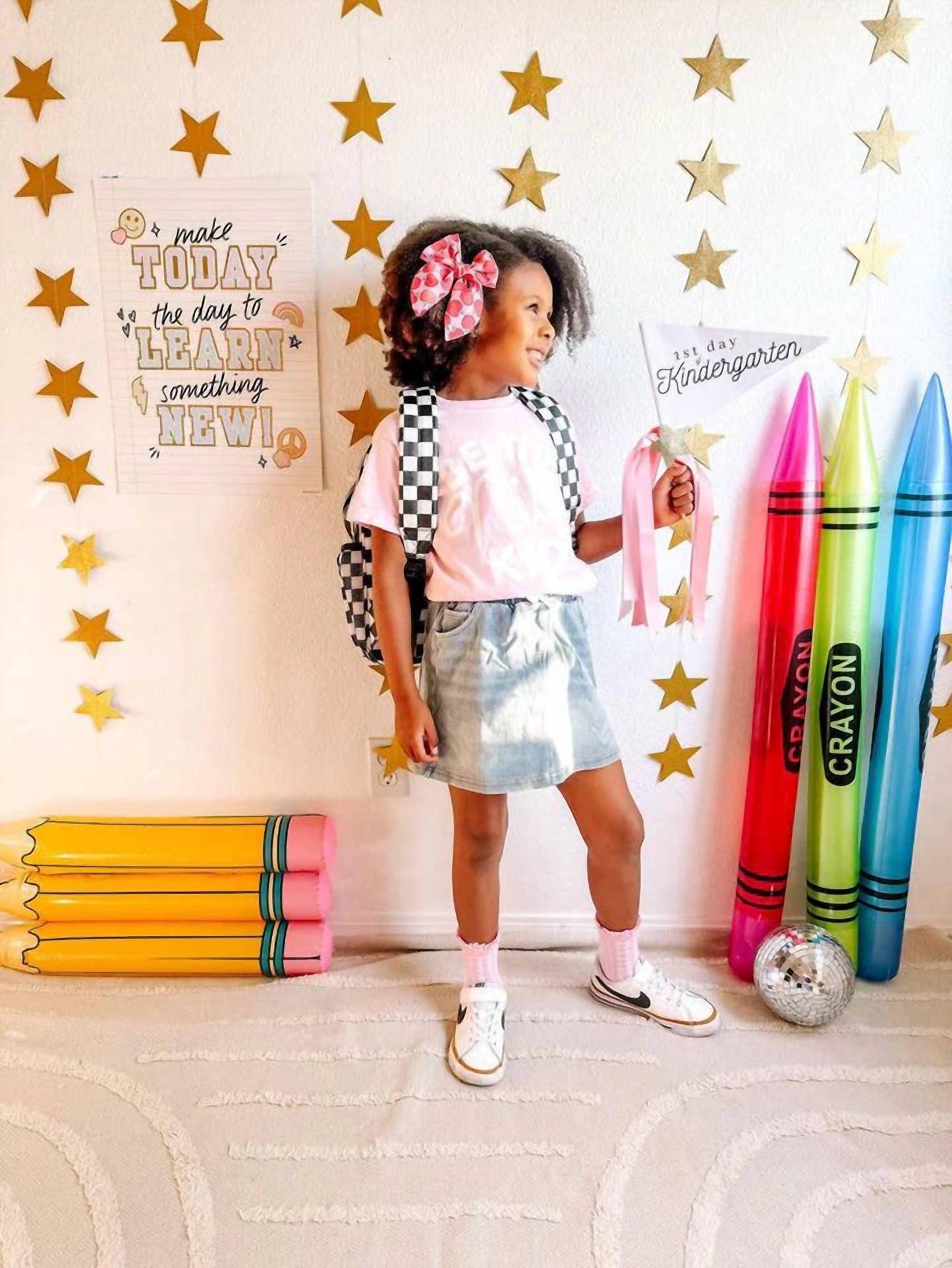 Big Little Wish - Kid's Checkered Backpack