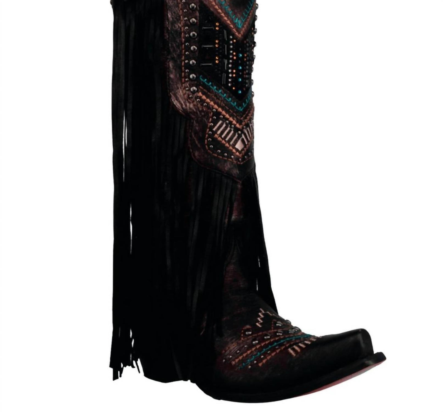 Corral - Women's Crystals Lamb Fringe Boot