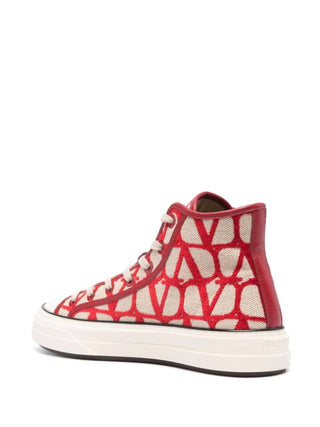 Valentino Garavani - Men's Toile Iconographe Flocked Sneakers