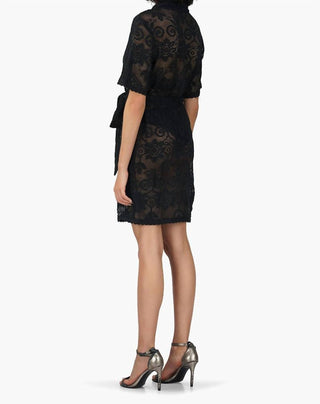 America & Beyond - Crochet Shirt Dress