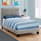 Transitional Upholstered Bed Frame