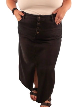 Mikarose - Ruby Maxi Denim Skirt