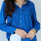 Doublju - Denim Button Down Shirt Top