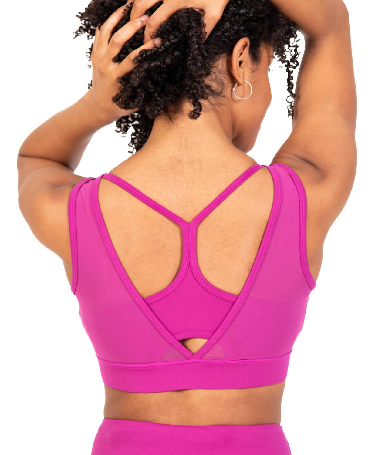 Body Wrappers - Recycled Polyester Double Layer Bra Top With Mesh