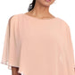 Joseph Ribkoff - Chiffon Cape Diamante Trim Dress