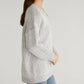 525 America - V-neck Plaited Cozy Tunic Sweater