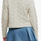 Free People - Washed Cable Neck Sweater