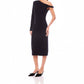 Fifteen Twenty - Nadia Asymmetric Neck Midi Dress