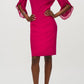 Joseph Ribkoff - Silky Knit Chiffon Sheath Dress