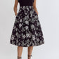 Entro - Floral Midi Swing Skirt