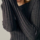 Deluc - RIBBED CROP SWEATER