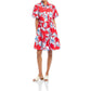 Karen Kane - Puff Sleeve Tiered Shirtdress