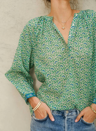 M.A.B.E. - Dana Print Cotton Top