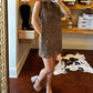 Dear Lover - Sleeveless Leopard Dress