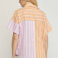 Entro - Striped Color Block Top