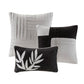 7 Piece Faux Suede Comforter Set Grey Full