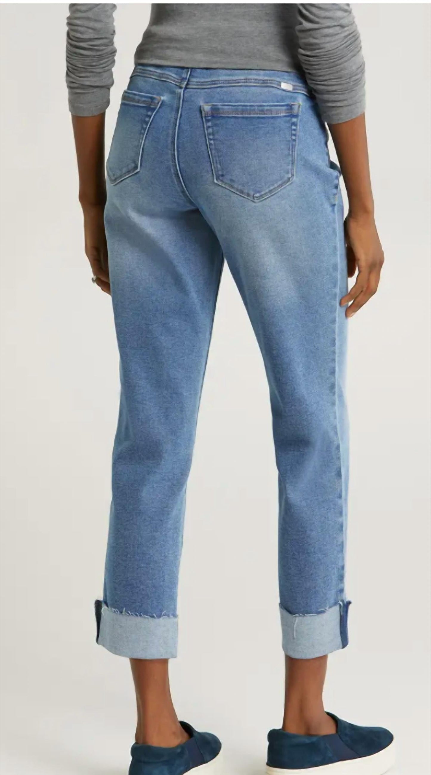 1822 Denim - Women's Maternity Cuffed Slim Jean With Bellyband