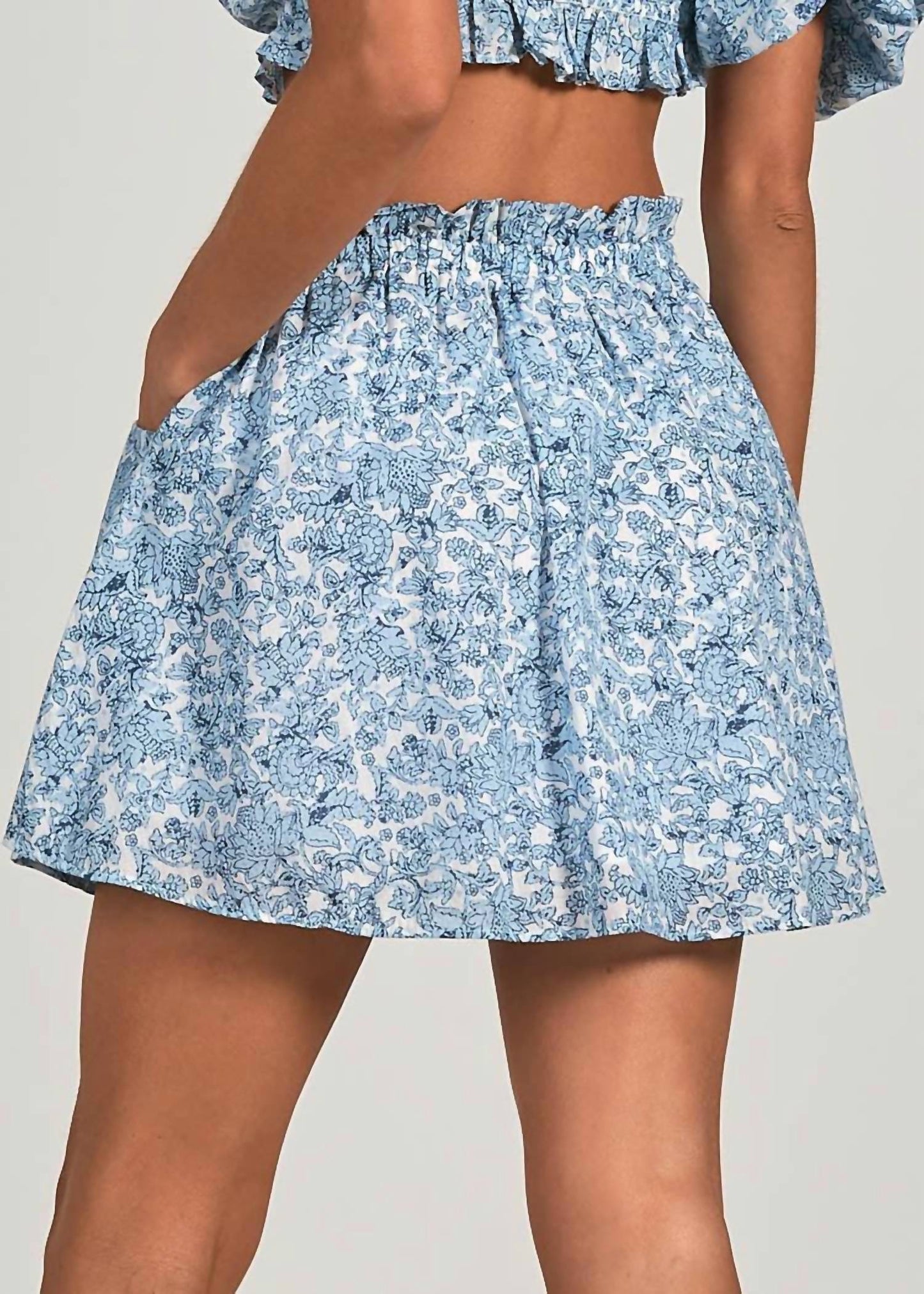 Elan - Evelyn Denim Mini Skirt
