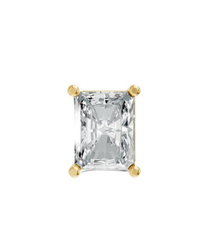 Aamiaa - Women's Radiant Shape 4 Prong Push Back Studs